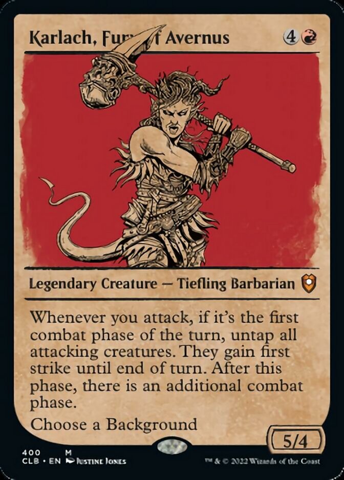 Karlach, Fury of Avernus (Showcase) [Commander Legends: Battle for Baldur's Gate] [Foil]