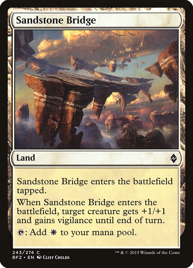 Sandstone Bridge [Battle for Zendikar] [Foil]