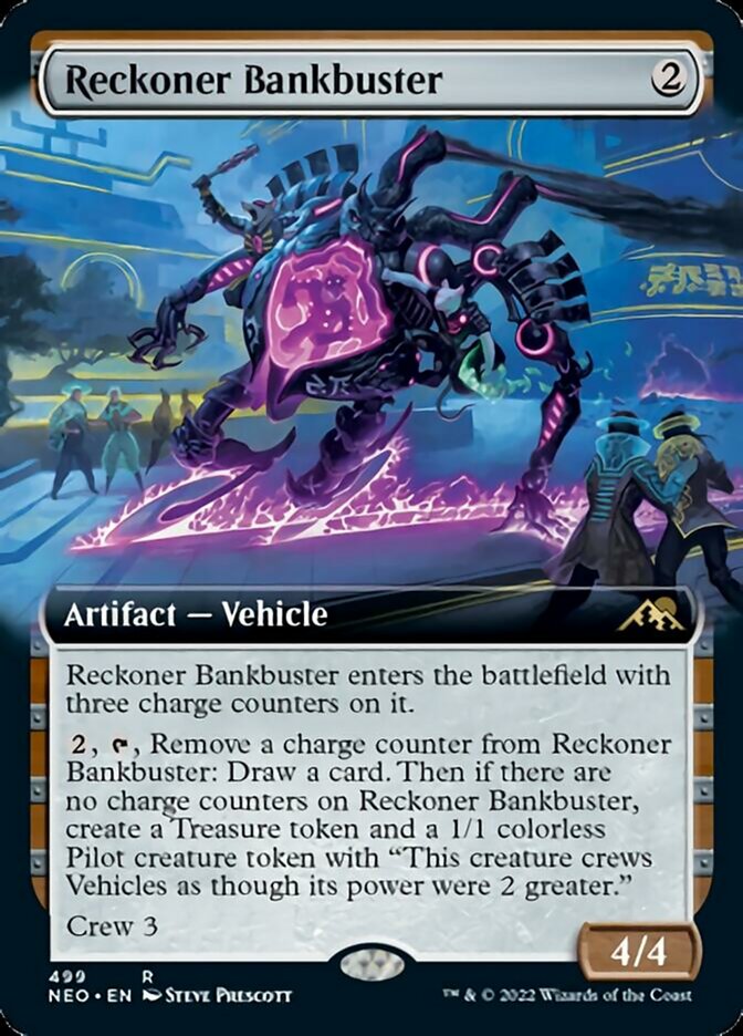 Reckoner Bankbuster (Extended Art) [Kamigawa: Neon Dynasty] [Foil]