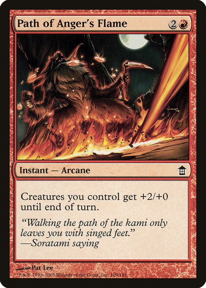 Path of Anger's Flame [Saviors of Kamigawa] [Foil]