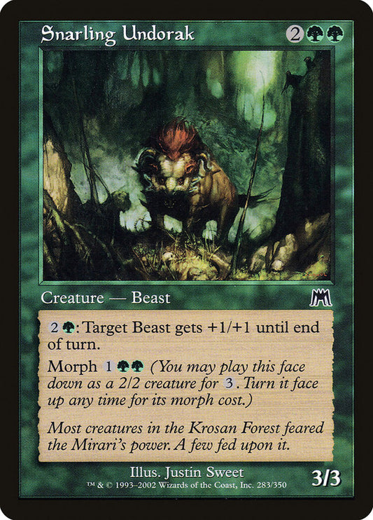 Snarling Undorak [Onslaught] [Foil]