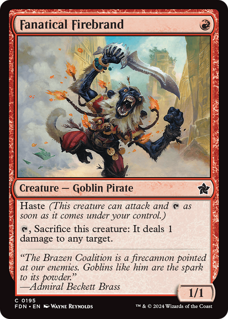 Fanatical Firebrand [Foundations] [Foil]