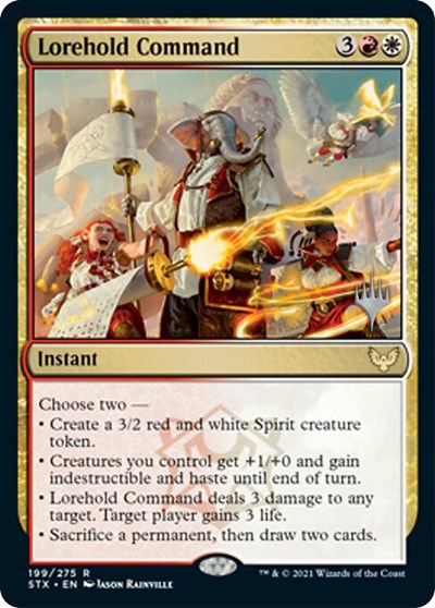 Lorehold Command (Promo Pack) [Strixhaven: School of Mages Promos] [Foil]