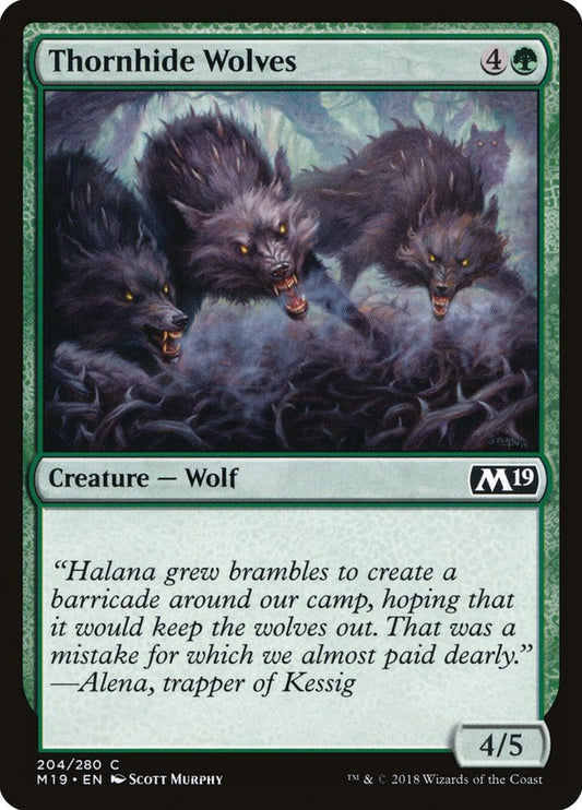 Thornhide Wolves [Core Set 2019] [Foil]
