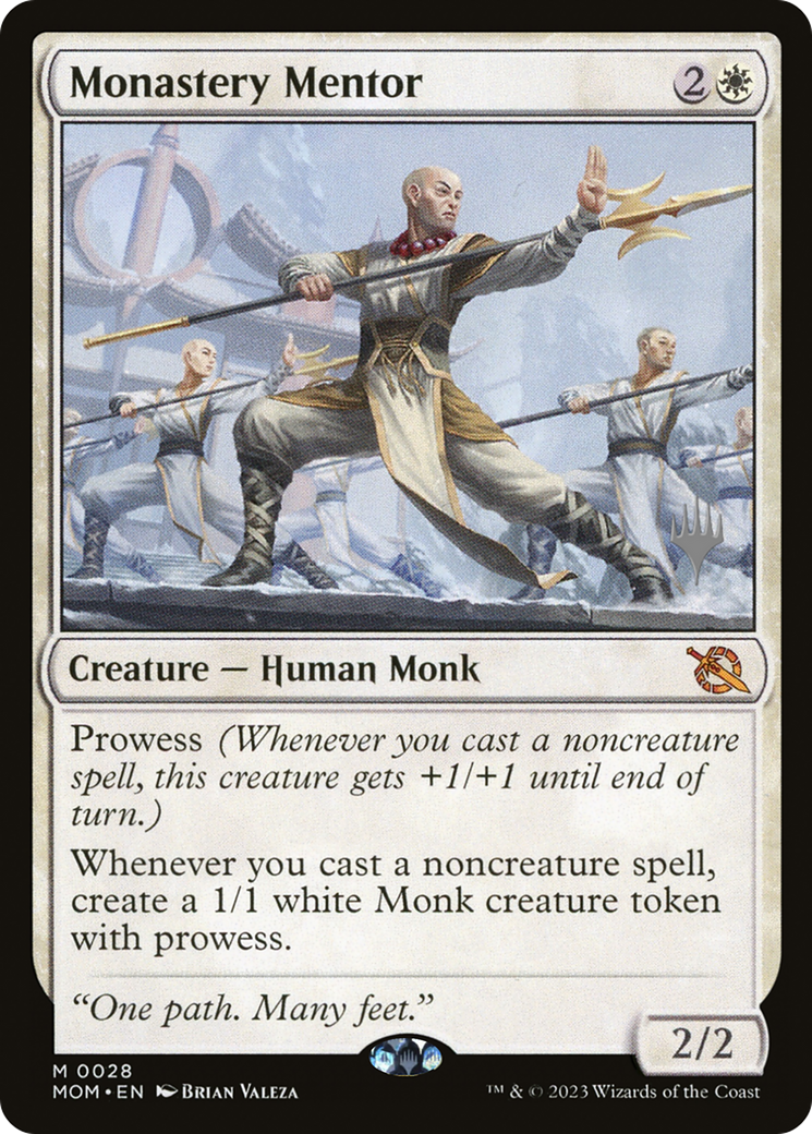 Monastery Mentor (Promo Pack) [March of the Machine Promos] [Foil]