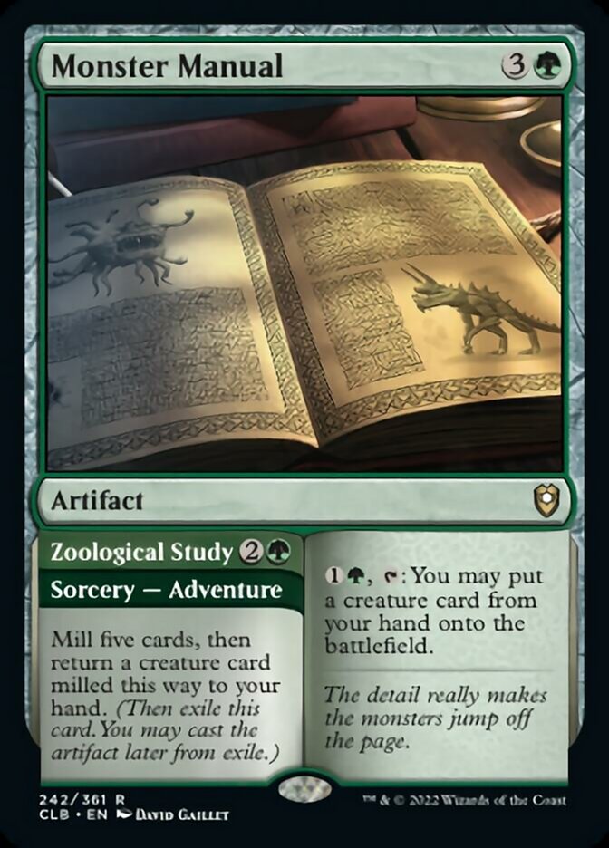 Monster Manual // Zoological Study [Commander Legends: Battle for Baldur's Gate] [Foil]