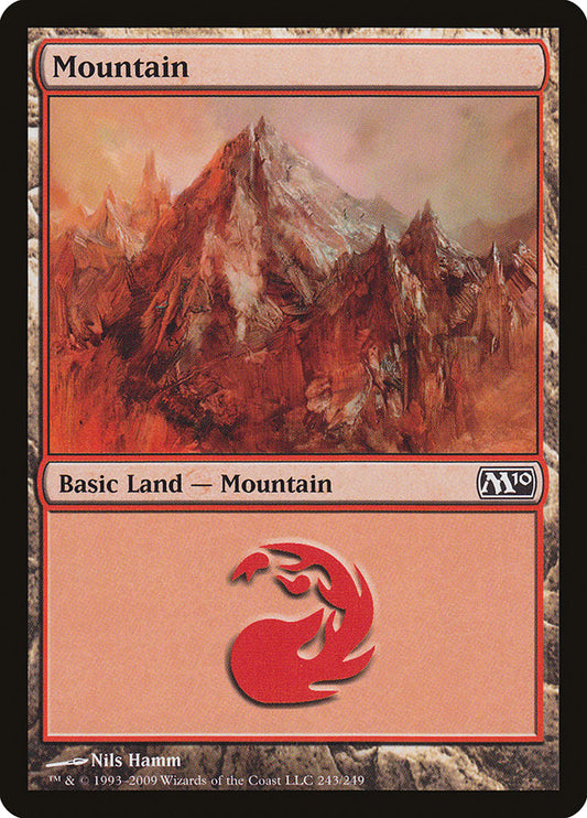 Mountain (243) [Core Set 2010] [Foil]