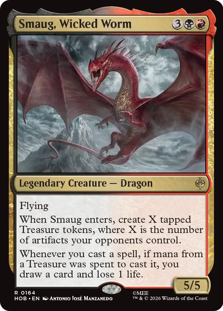 Smaug, Wicked Worm [The Hobbit] [Foil]