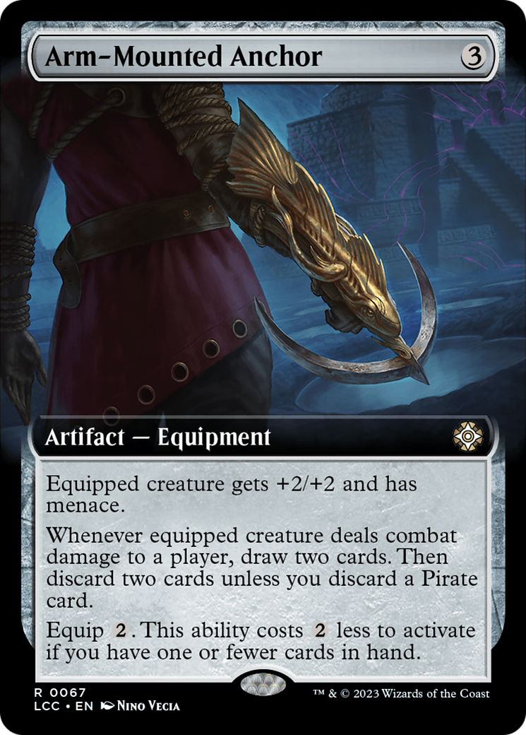 Arm-Mounted Anchor (Extended Art) [The Lost Caverns of Ixalan Commander] [Foil]