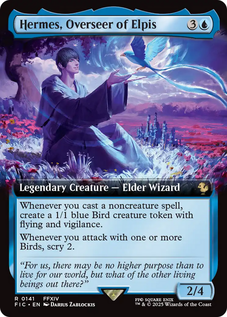 Hermes, Overseer of Elpis (Extended Art) [FINAL FANTASY Commander] [Foil]