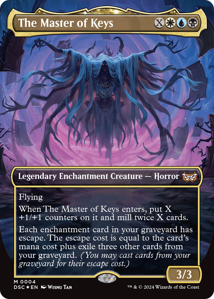 The Master of Keys (Borderless) [Duskmourn: House of Horror Commander] [Foil]