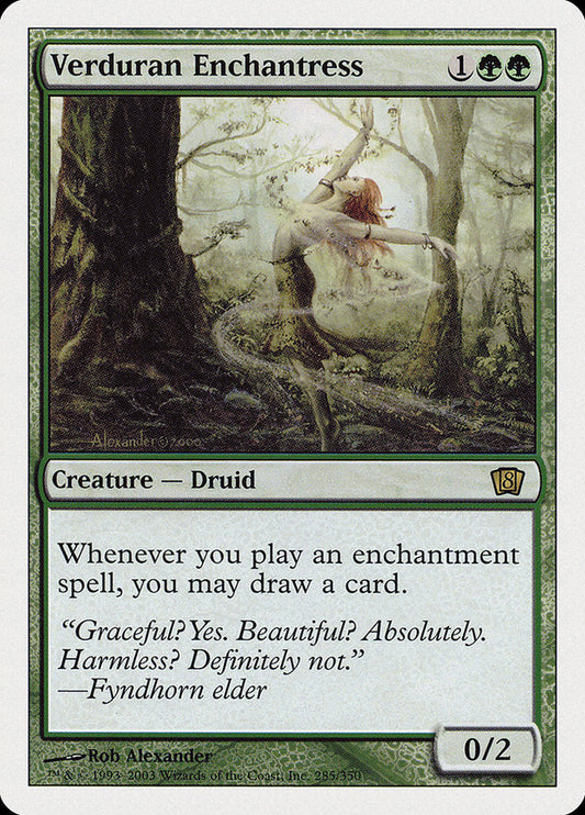 Verduran Enchantress [Eighth Edition] [Foil]