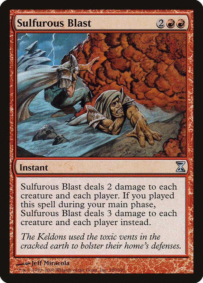 Sulfurous Blast [Time Spiral] [Foil]