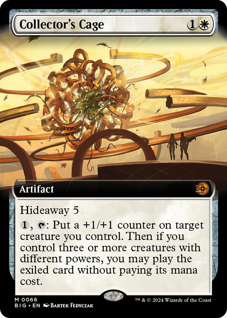Collector's Cage (Extended Art) [Outlaws of Thunder Junction: The Big Score] [Foil]