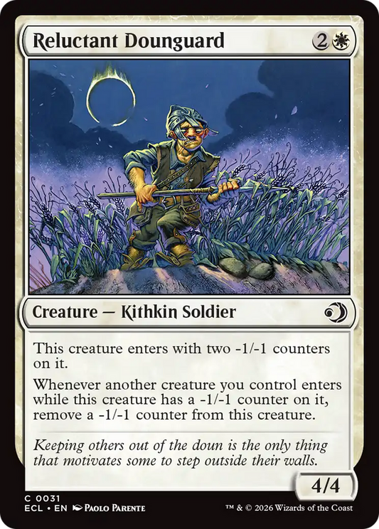 Reluctant Dounguard [Lorwyn Eclipsed] [Foil]