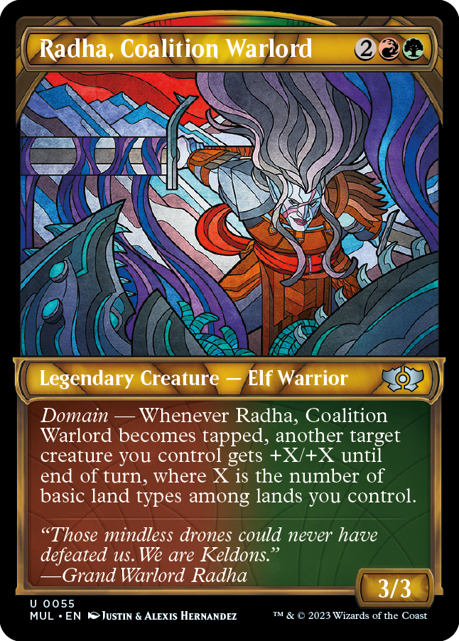 Radha, Coalition Warlord [Multiverse Legends] [Foil]