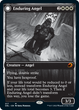 Enduring Angel // Angelic Enforcer [Innistrad: Double Feature] [Foil]