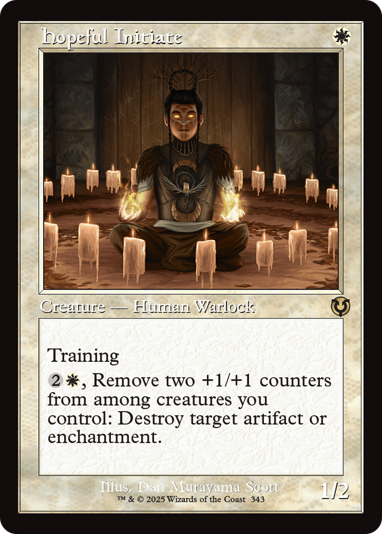 Hopeful Initiate (Retro Frame) [Innistrad Remastered] [Foil]