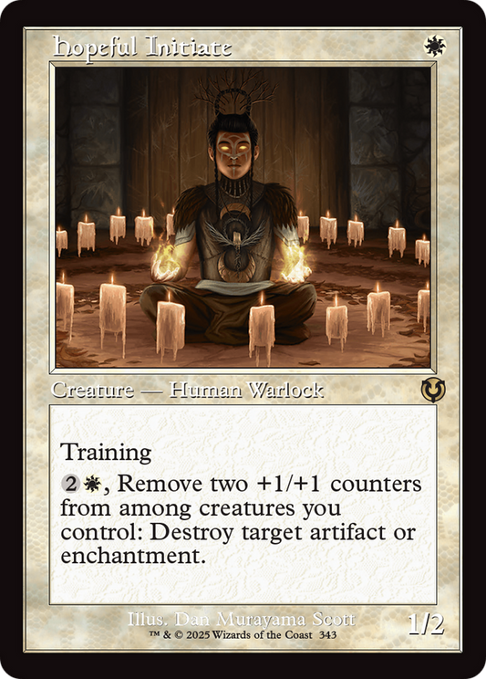 Hopeful Initiate (Retro Frame) [Innistrad Remastered] [Foil]