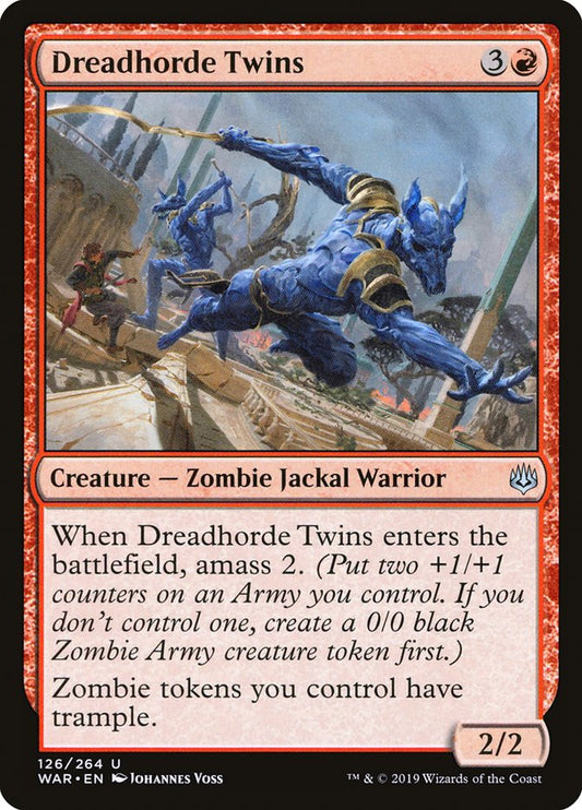 Dreadhorde Twins [War of the Spark] [Foil]