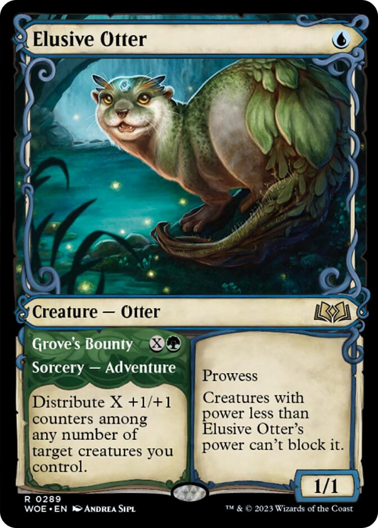 Elusive Otter // Grove's Bounty (Showcase) [Wilds of Eldraine] [Foil]