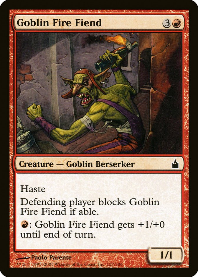 Goblin Fire Fiend [Ravnica: City of Guilds] [Foil]