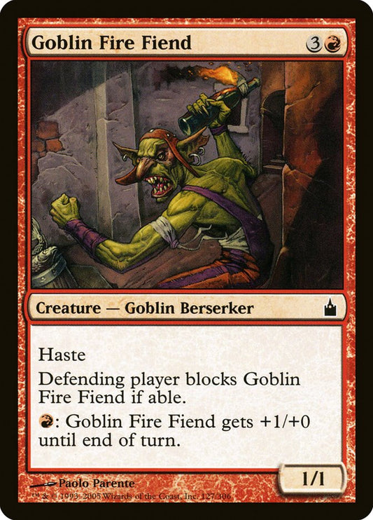 Goblin Fire Fiend [Ravnica: City of Guilds] [Foil]