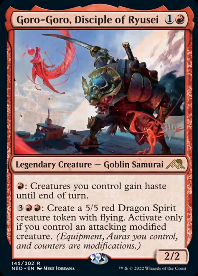 Goro-Goro, Disciple of Ryusei (Promo Pack) [Kamigawa: Neon Dynasty Promos] [Foil]