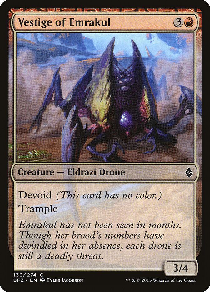 Vestige of Emrakul [Battle for Zendikar] [Foil]