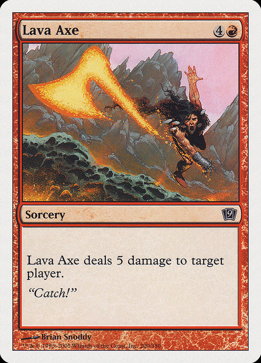 Lava Axe [Ninth Edition] [Foil]