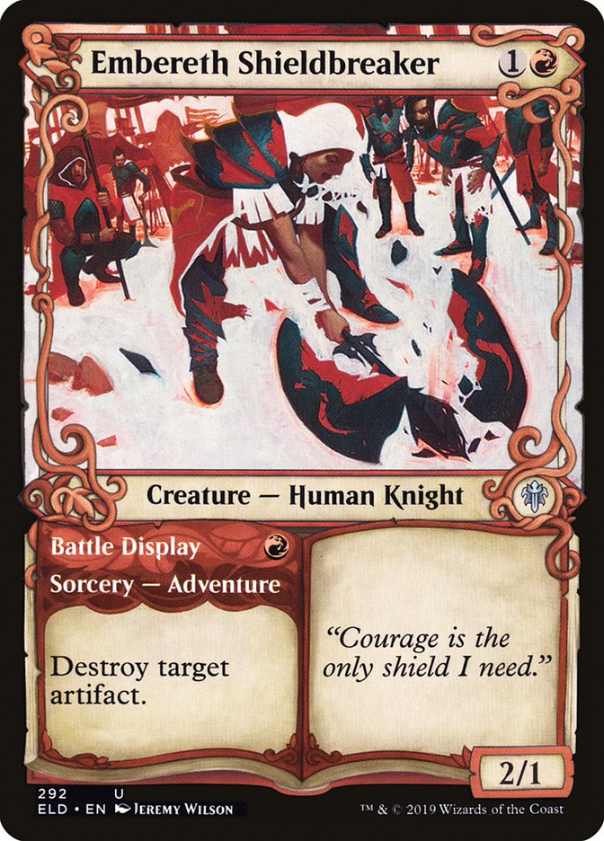 Embereth Shieldbreaker // Battle Display (Showcase) [Throne of Eldraine] [Foil]