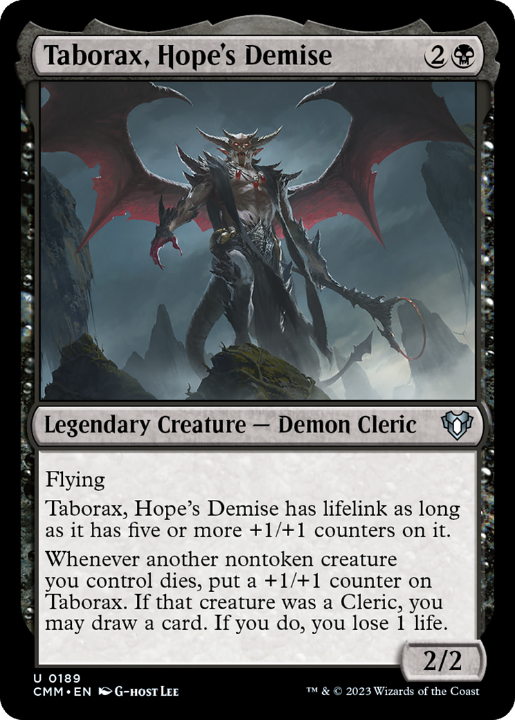 Taborax, Hope's Demise [Commander Masters] [Foil]