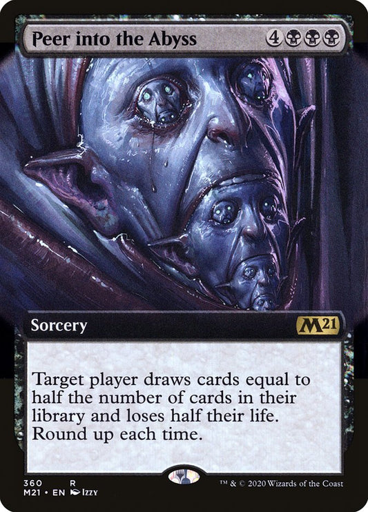 Peer into the Abyss (Extended Art) [Core Set 2021] [Foil]
