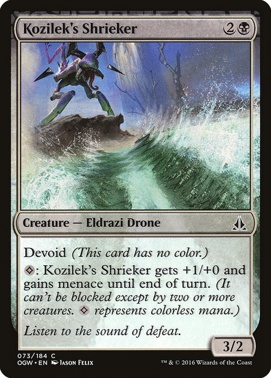 Kozilek's Shrieker [Oath of the Gatewatch] [Foil]