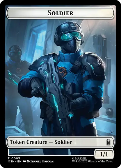 Soldier // Villain Double-Sided Token [Marvel Super Heroes]