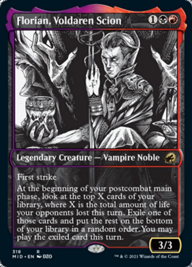 Florian, Voldaren Scion (Showcase Eternal Night) [Innistrad: Midnight Hunt] [Foil]