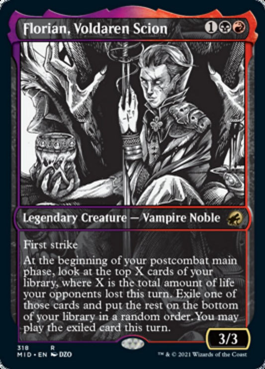 Florian, Voldaren Scion (Showcase Eternal Night) [Innistrad: Midnight Hunt] [Foil]