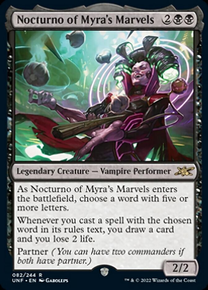 Nocturno of Myra's Marvels [Unfinity] [Foil]