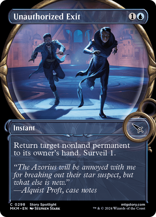 Unauthorized Exit (Showcase) [Murders at Karlov Manor] [Foil]