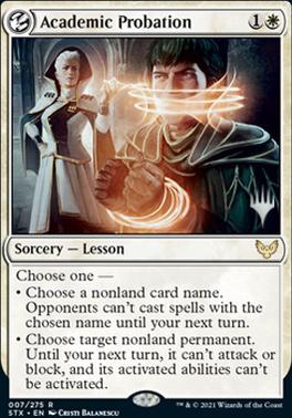 Academic Probation (Promo Pack) [Strixhaven: School of Mages Promos] [Foil]