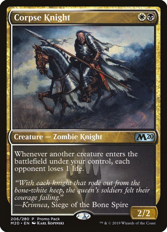 Corpse Knight (Promo Pack) [Core Set 2020 Promos] [Foil]