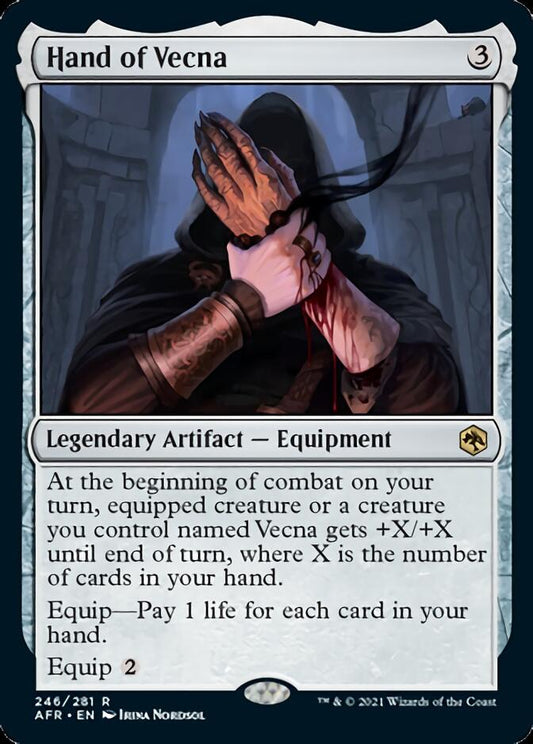Hand of Vecna [Dungeons & Dragons: Adventures in the Forgotten Realms] [Foil]