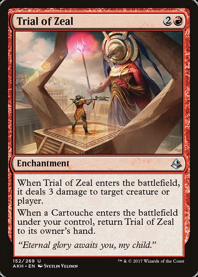Trial of Zeal [Amonkhet] [Foil]