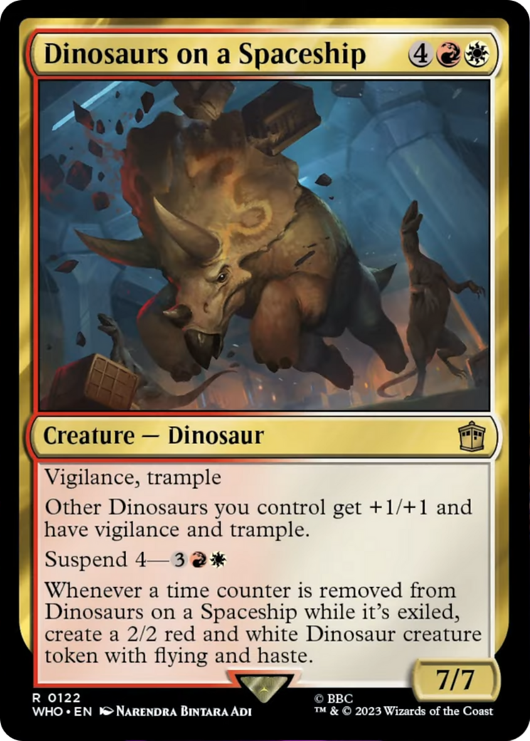 Dinosaurs on a Spaceship [Doctor Who] [Foil]