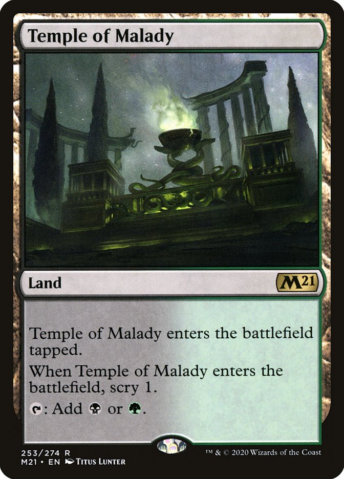 Temple of Malady [Core Set 2021] [Foil]