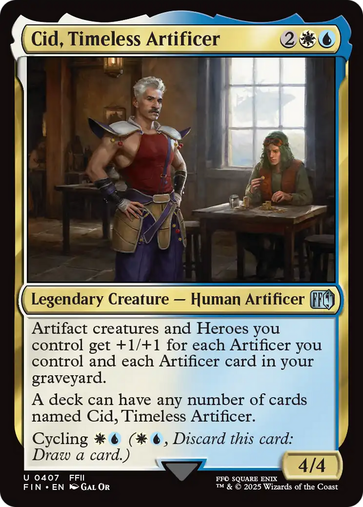 Cid, Timeless Artificer (0407) [FINAL FANTASY] [Foil]