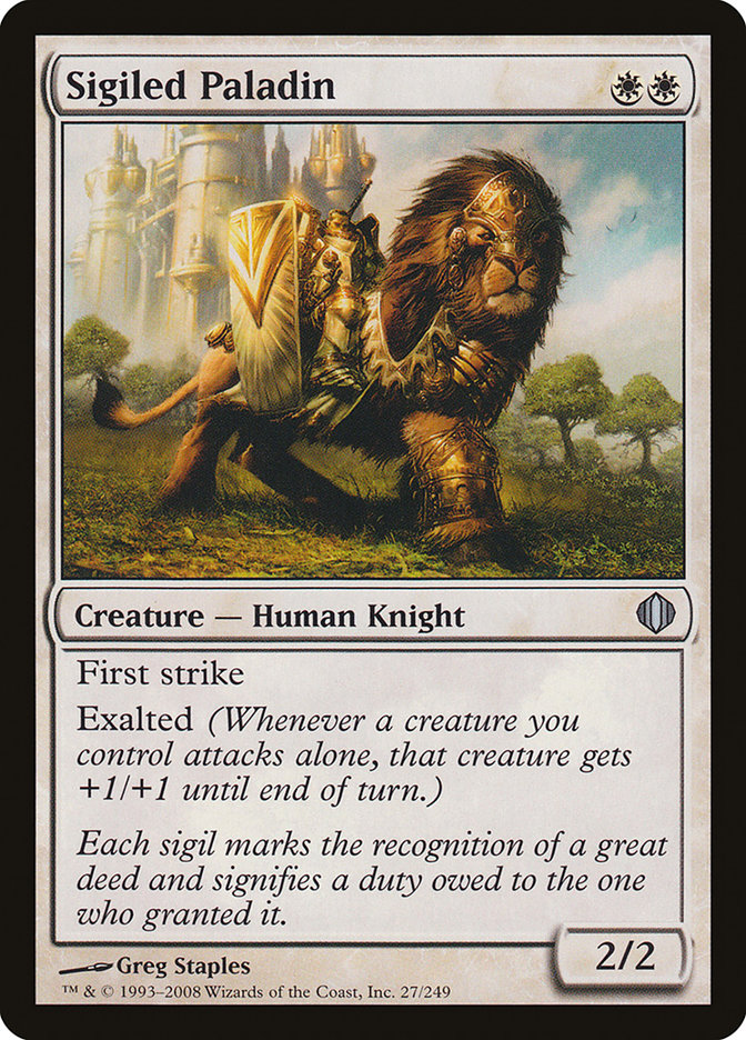 Sigiled Paladin [Shards of Alara] [Foil]