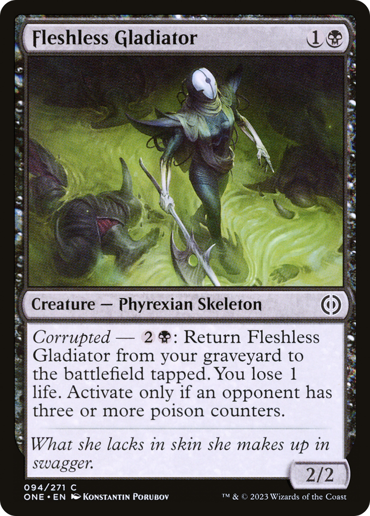 Fleshless Gladiator [Phyrexia: All Will Be One] [Foil]