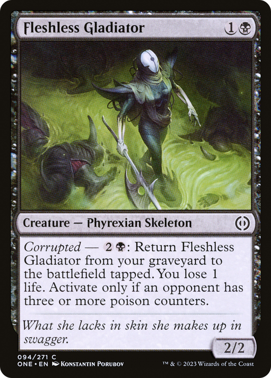 Fleshless Gladiator [Phyrexia: All Will Be One] [Foil]