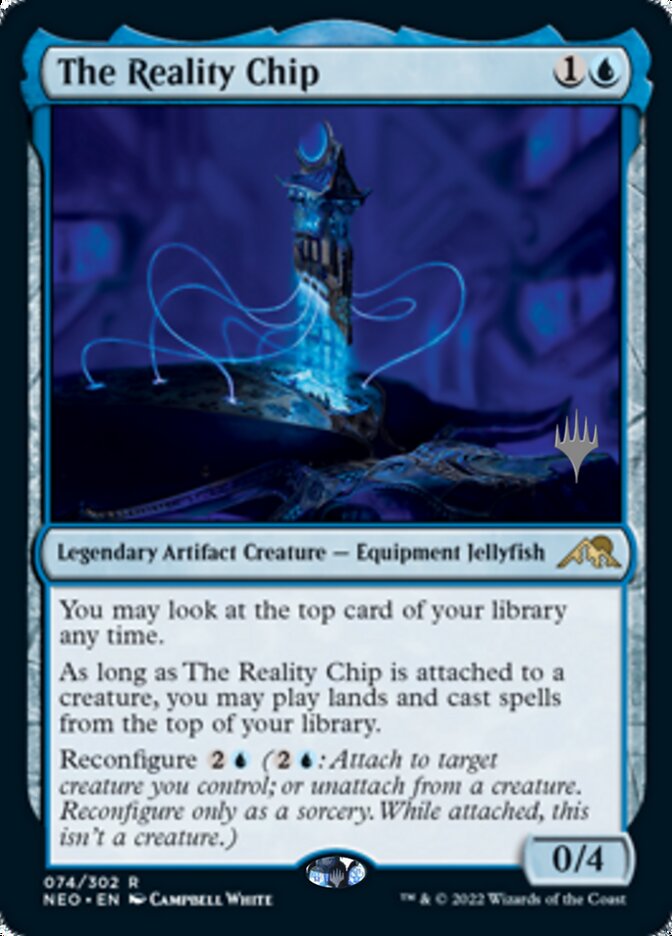 The Reality Chip (Promo Pack) [Kamigawa: Neon Dynasty Promos] [Foil]
